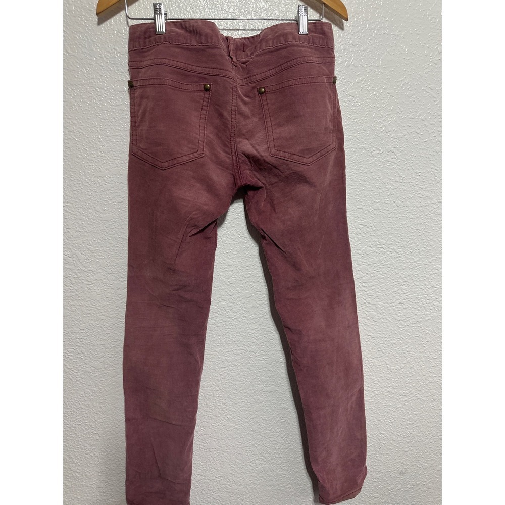 Free People Corduroy Pants Womens 28 Burgundy Wash Skinny Casual Jeans - Picture 5 of 6